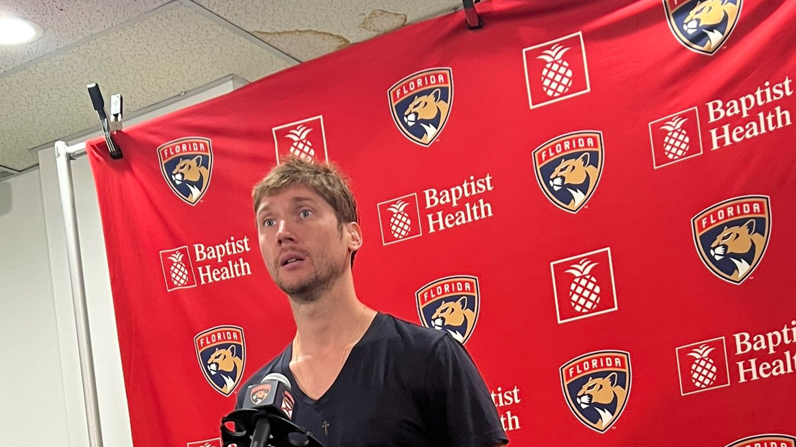 Sergei Bobrovsky lands in controversy on the first day of training camp 