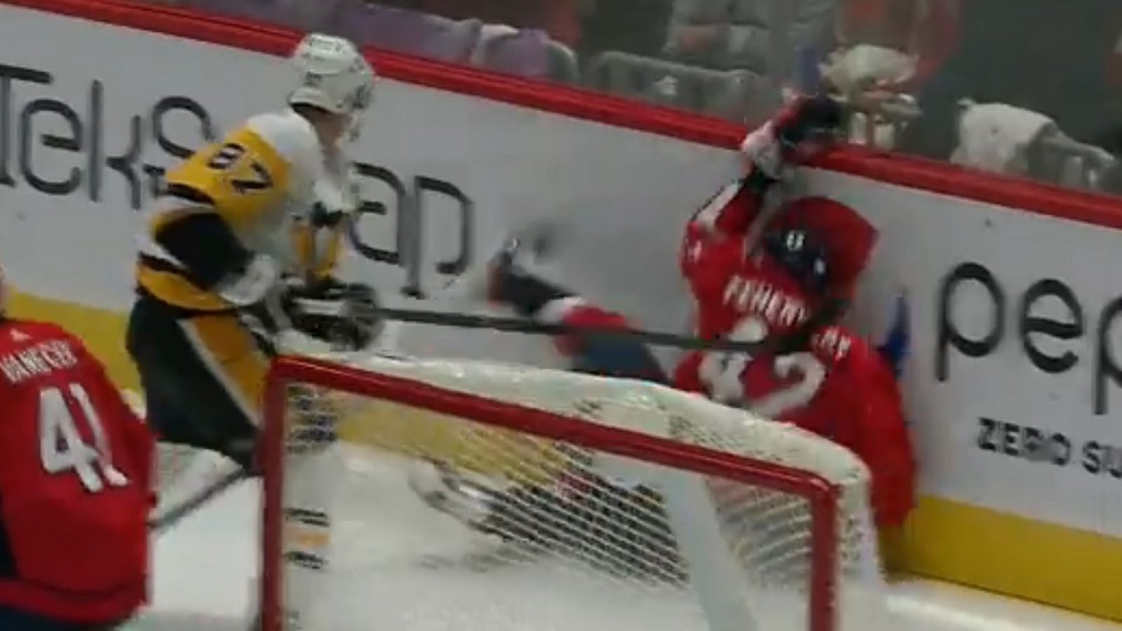 No penalty, and no discipline for Crosby after tossing rookie Martin Fehervary into boards.