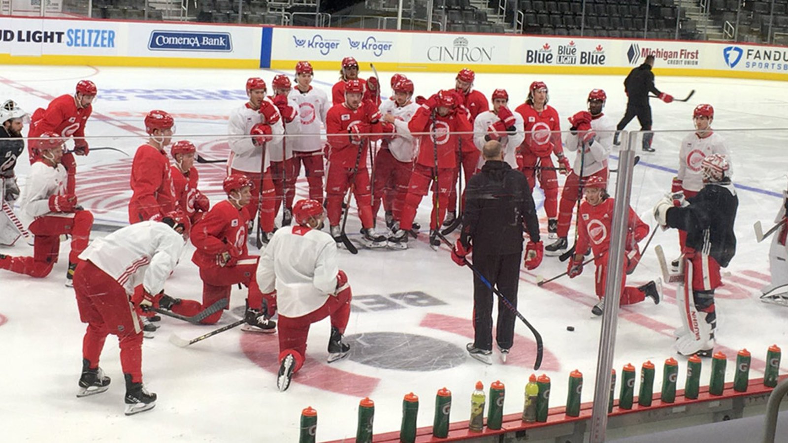 A look at tonight's projected Detroit Red Wings line combinations 