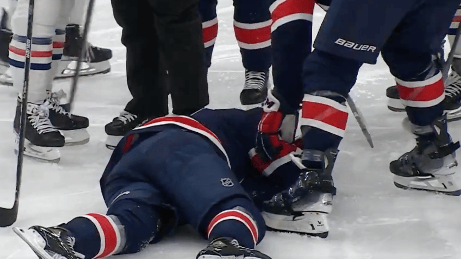 T.J. Oshie absolutely trucked by Mattias Ekholm