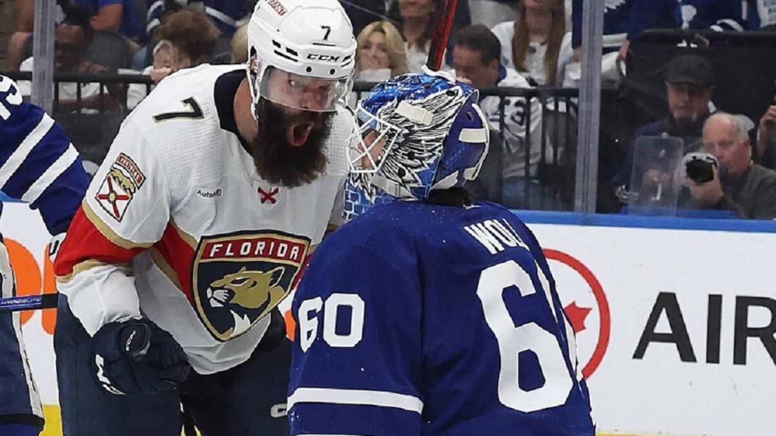 Radko Gudas taunts Maple Leafs fans in return to Toronto.