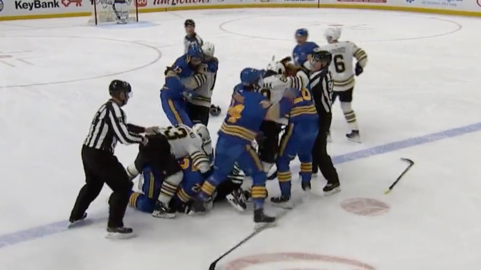 Brad Marchand gets destroyed and all hell breaks loose!