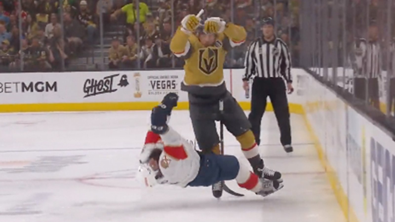 Barbashev absolutely CRUSHES Gudas, Gudas leaves the game.