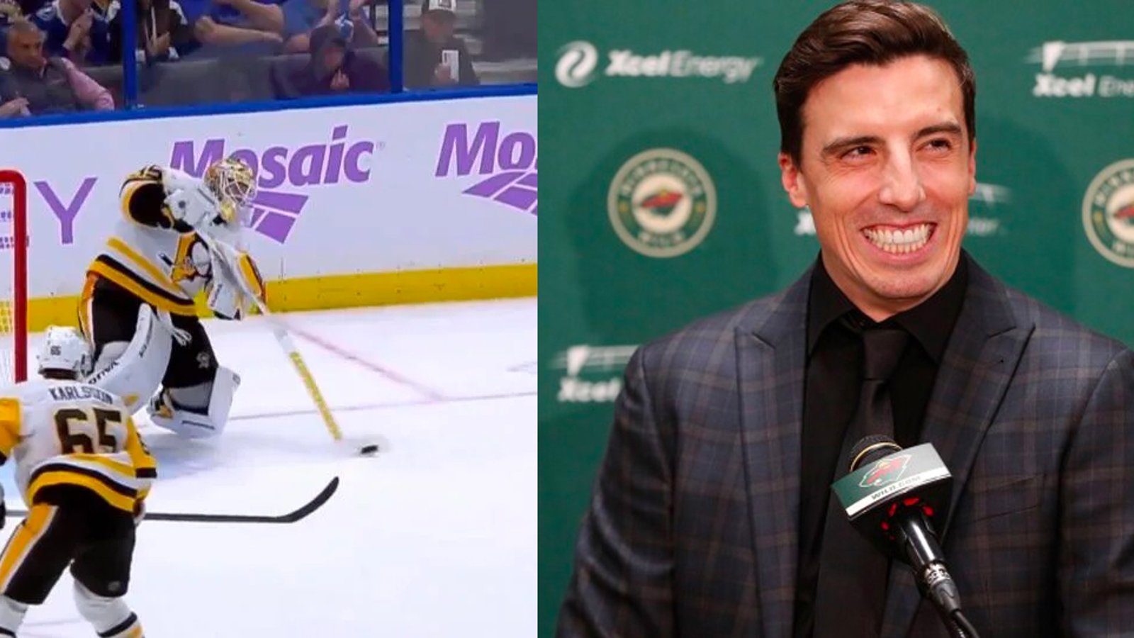 Marc-Andre Fleury’s classy move following Penguins goalie Jarry’s goal