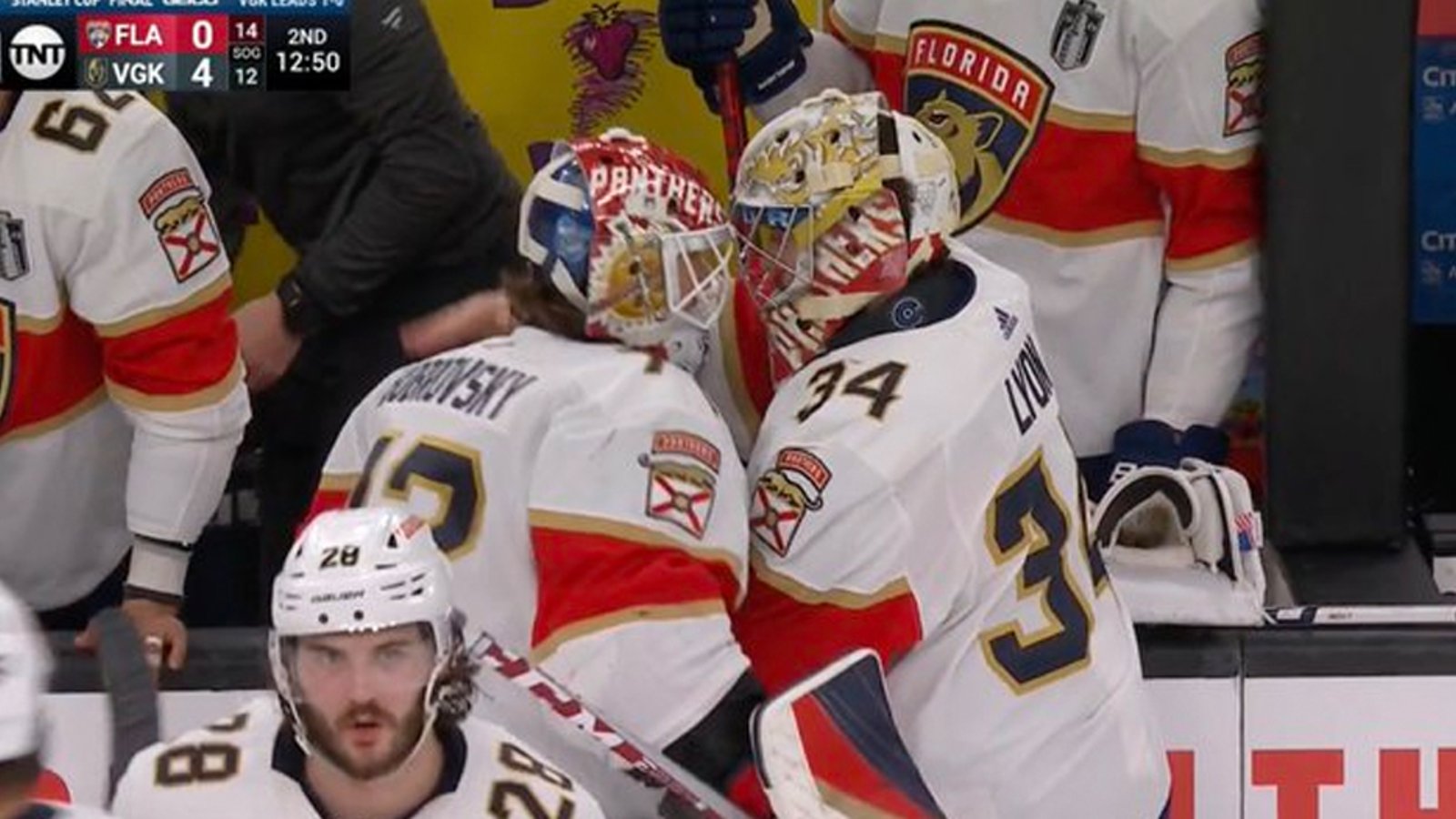 Bobrovsky pulled in Game 2!