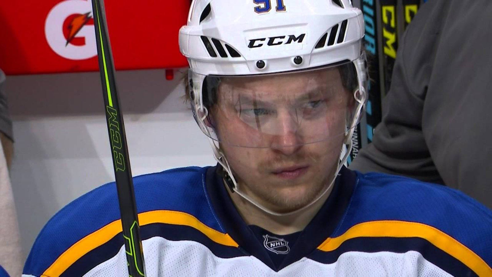 Vladimir Tarasenko flips out when asked about trade demands