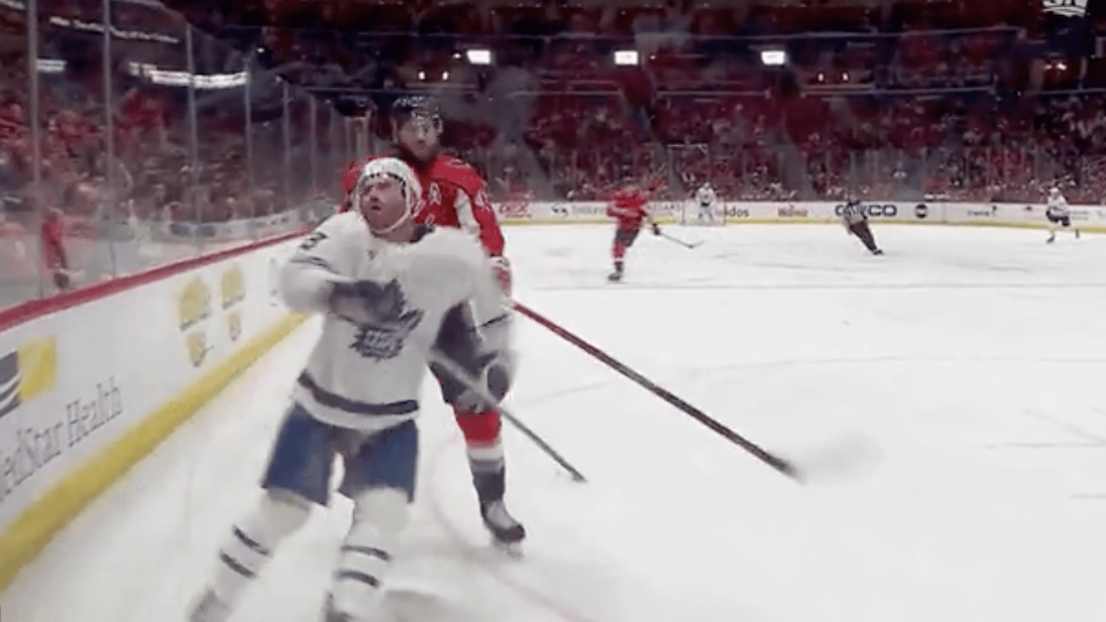 Tom Wilson goes viral for shocking high stick against Noah Gregor 