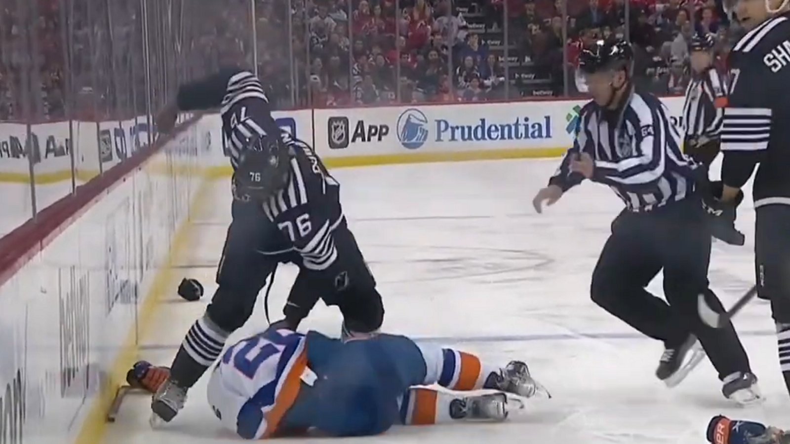 P.K. Subban ejected after fighting Oliver Wahlstrom.