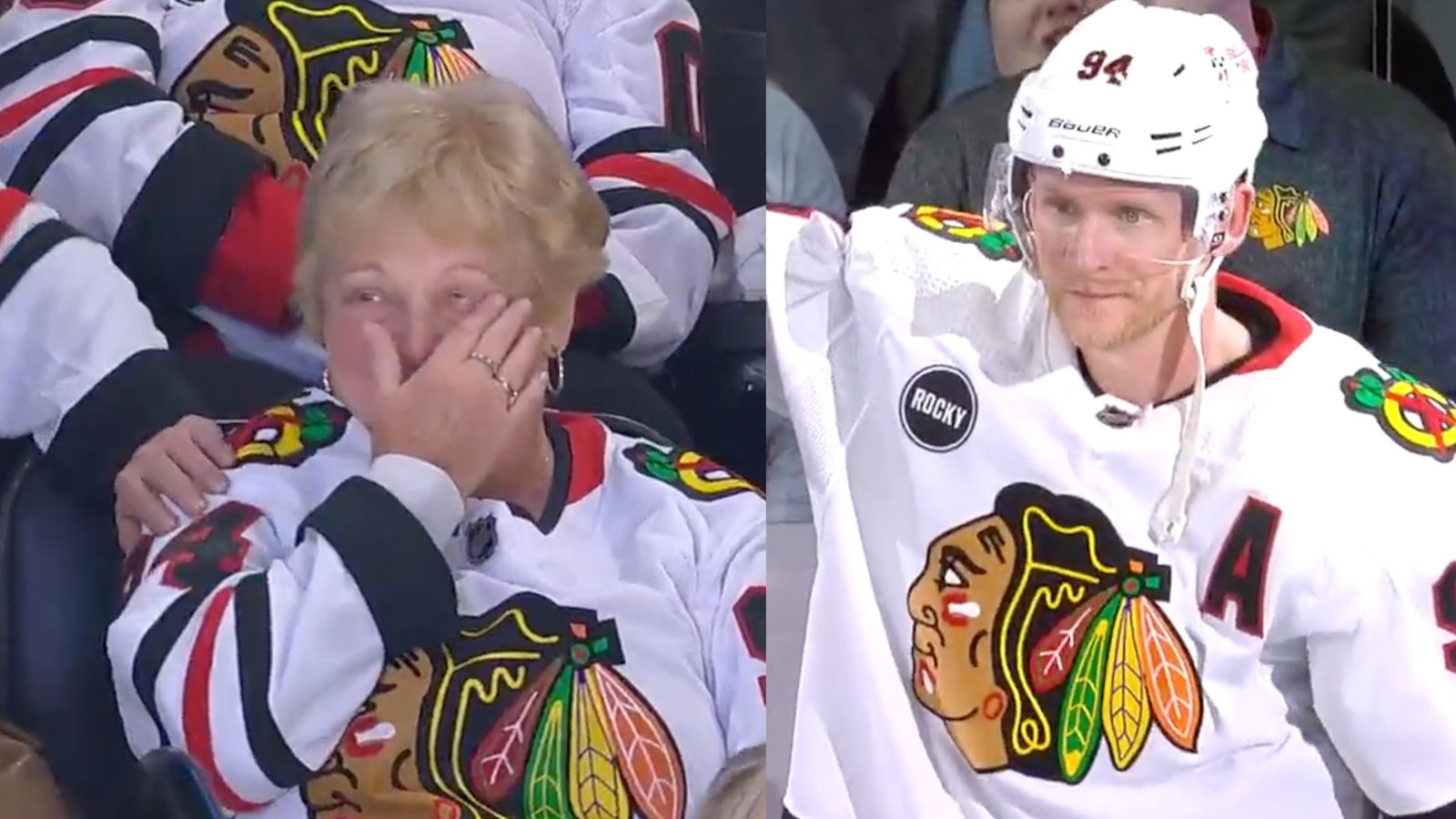 Corey Perry’s mom gets emotional in her son’s return to Tampa Bay