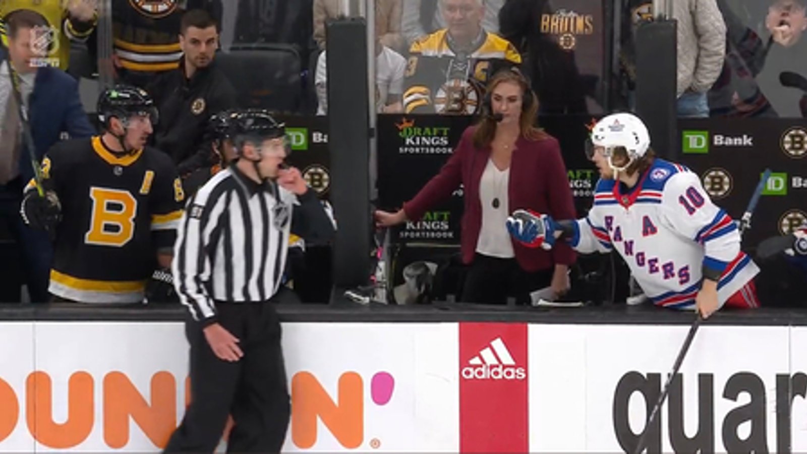 Brad Marchand reveals what he told Artemi Panarin to set him off! 