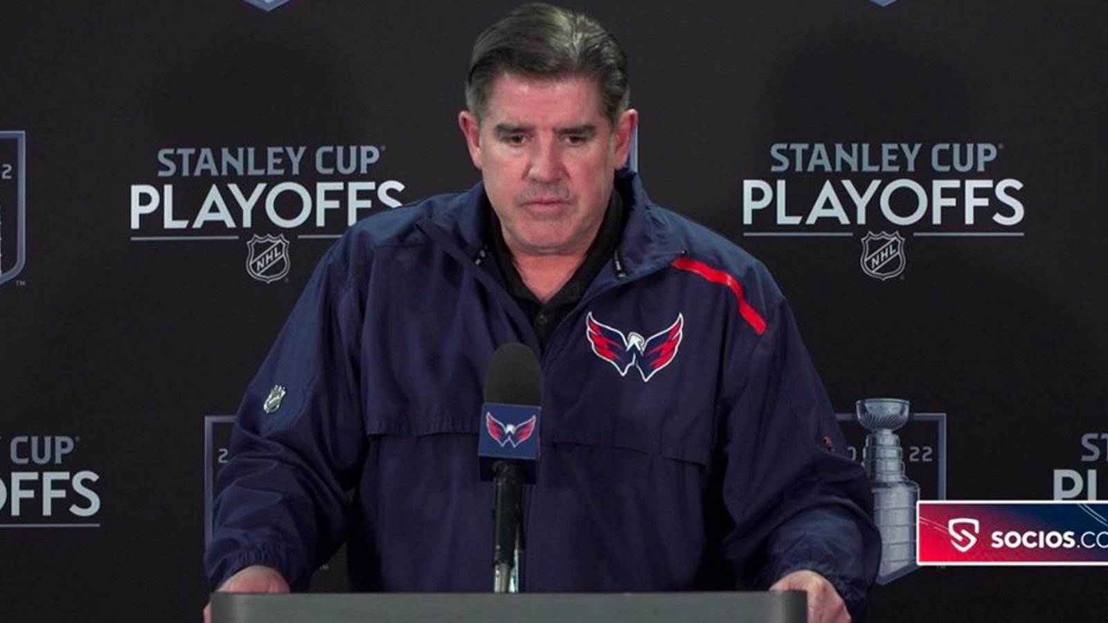 Coach Laviolette names his starter for Game 1, comments on Ovechkin's status