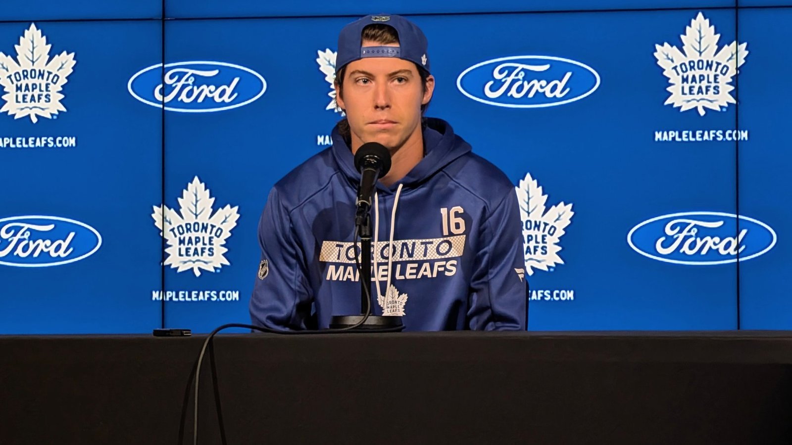 Mitch Marner immediately shuts down in press conference on Leafs’ opening day of camp