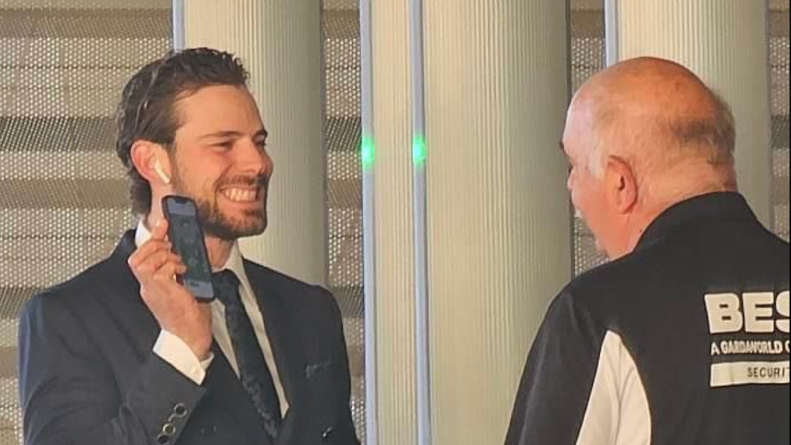 Tyler Seguin gets in trouble with Vegas security