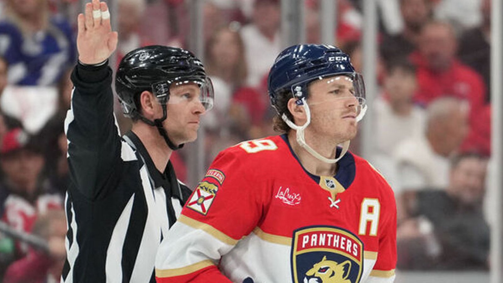 Matthew Tkachuk costs the Panthers a goal after controversial review