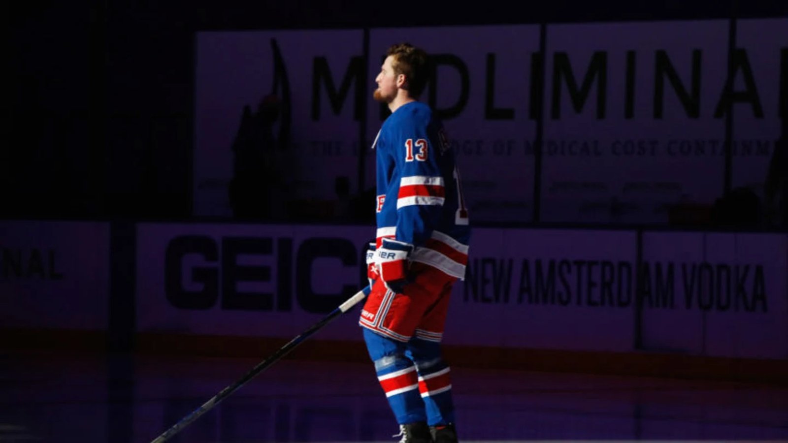 Rangers’ Alexis Lafreniere under fire for gesture during American anthem last night