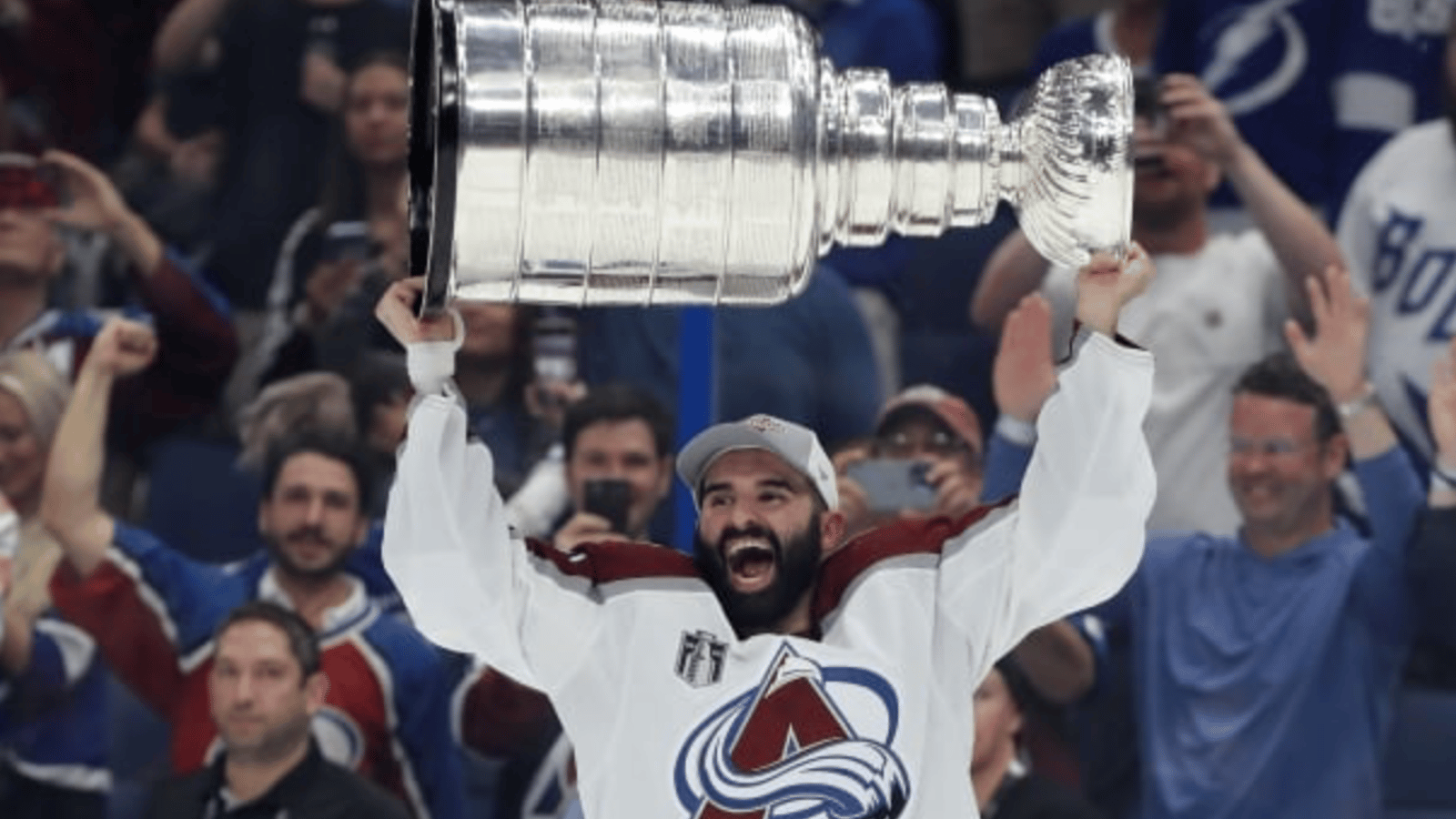 Nazem Kadri bringing the Stanley Cup to Toronto