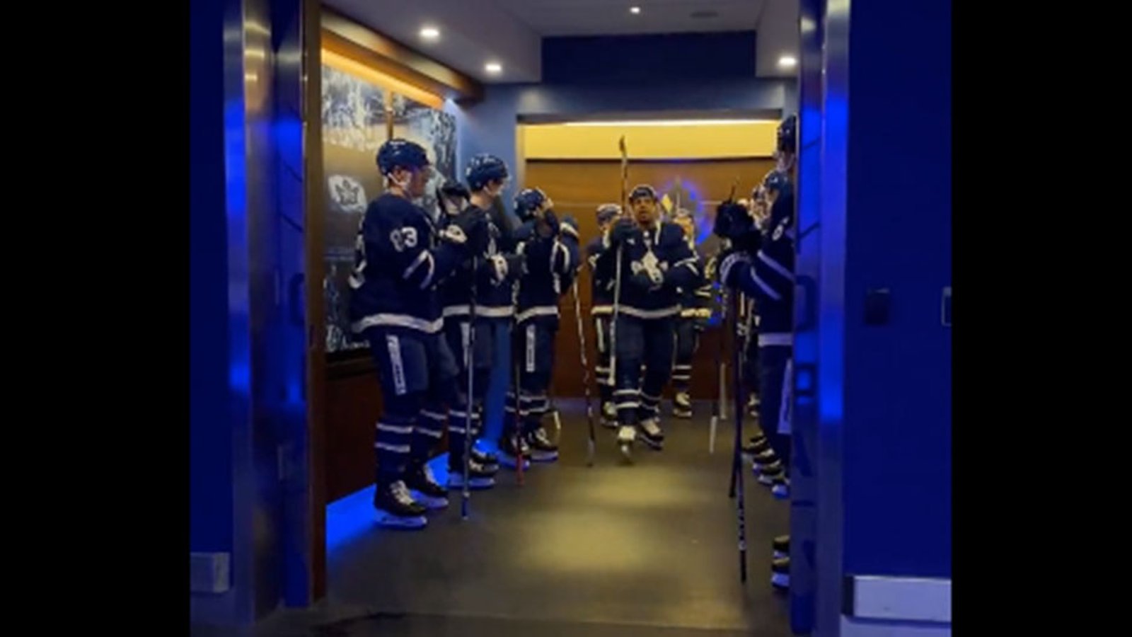Ryan Reaves fires up the boys for tonight's game against the Sens