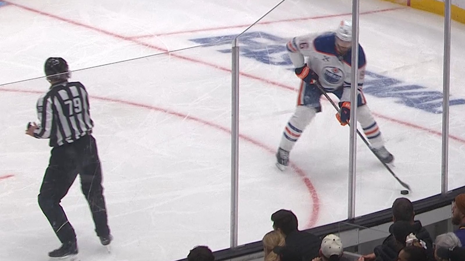 Controversial penalty call in the third period of Game 1.