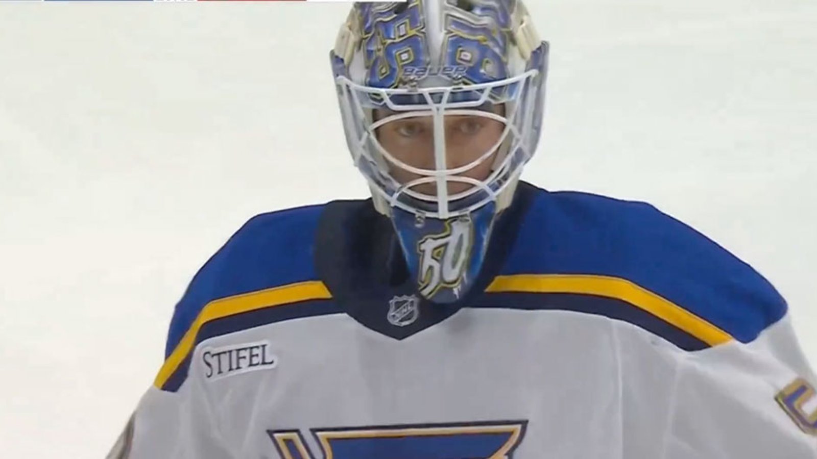 Ullmark challenges Binnington to a goalie fight, but Binnington backs down!