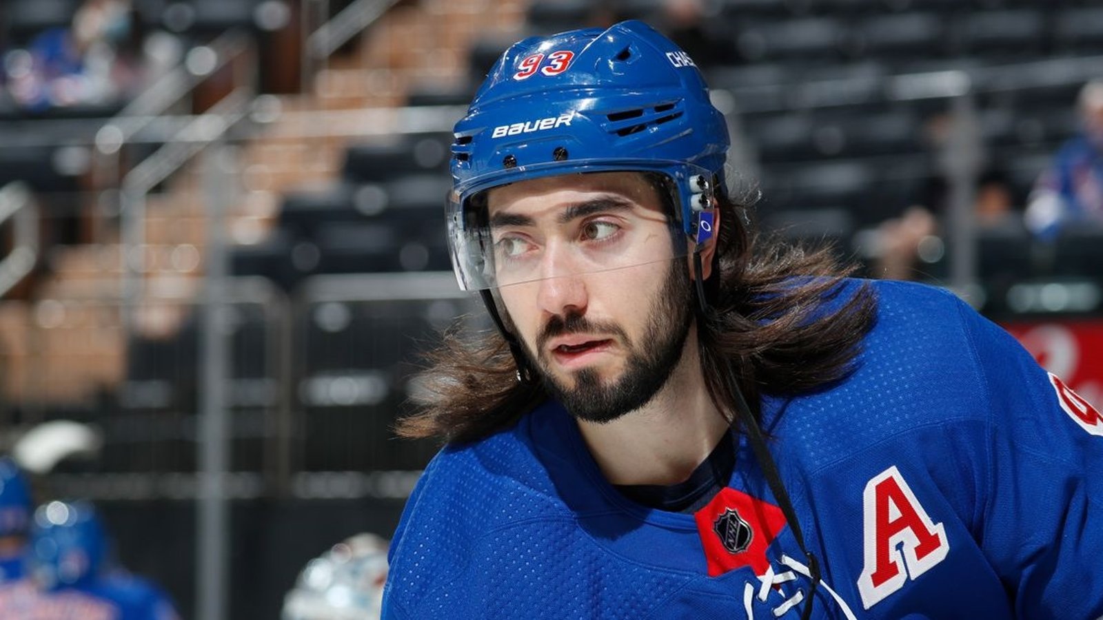 Rangers forward Mika Zibanejad hurt in training camp.