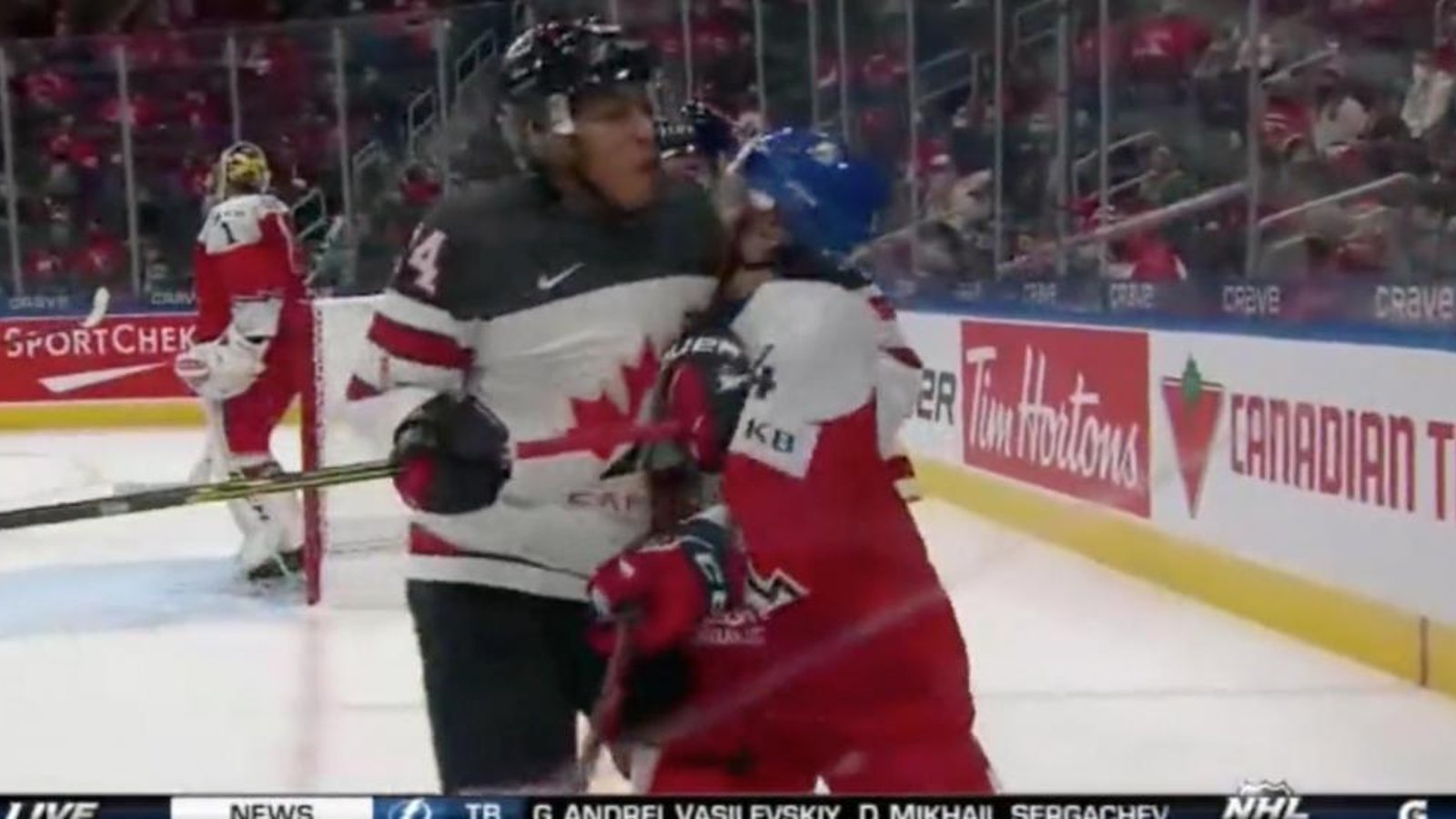 Team Canada without Sourdif for tonight’s game