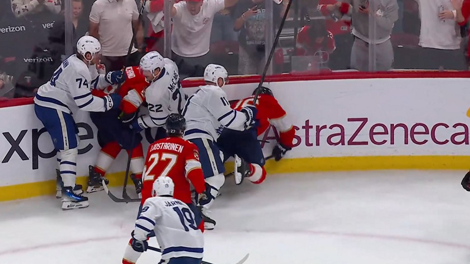 Max Domi sparks controversy with late hit on Aleksander Barkov.