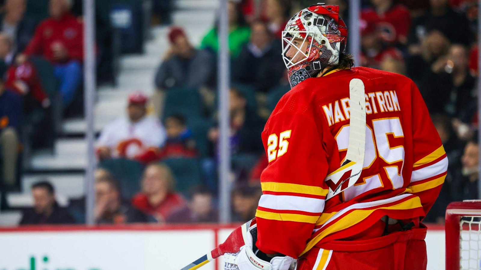 Flames sit Jacob Markstrom amidst buzz of trade rumors.