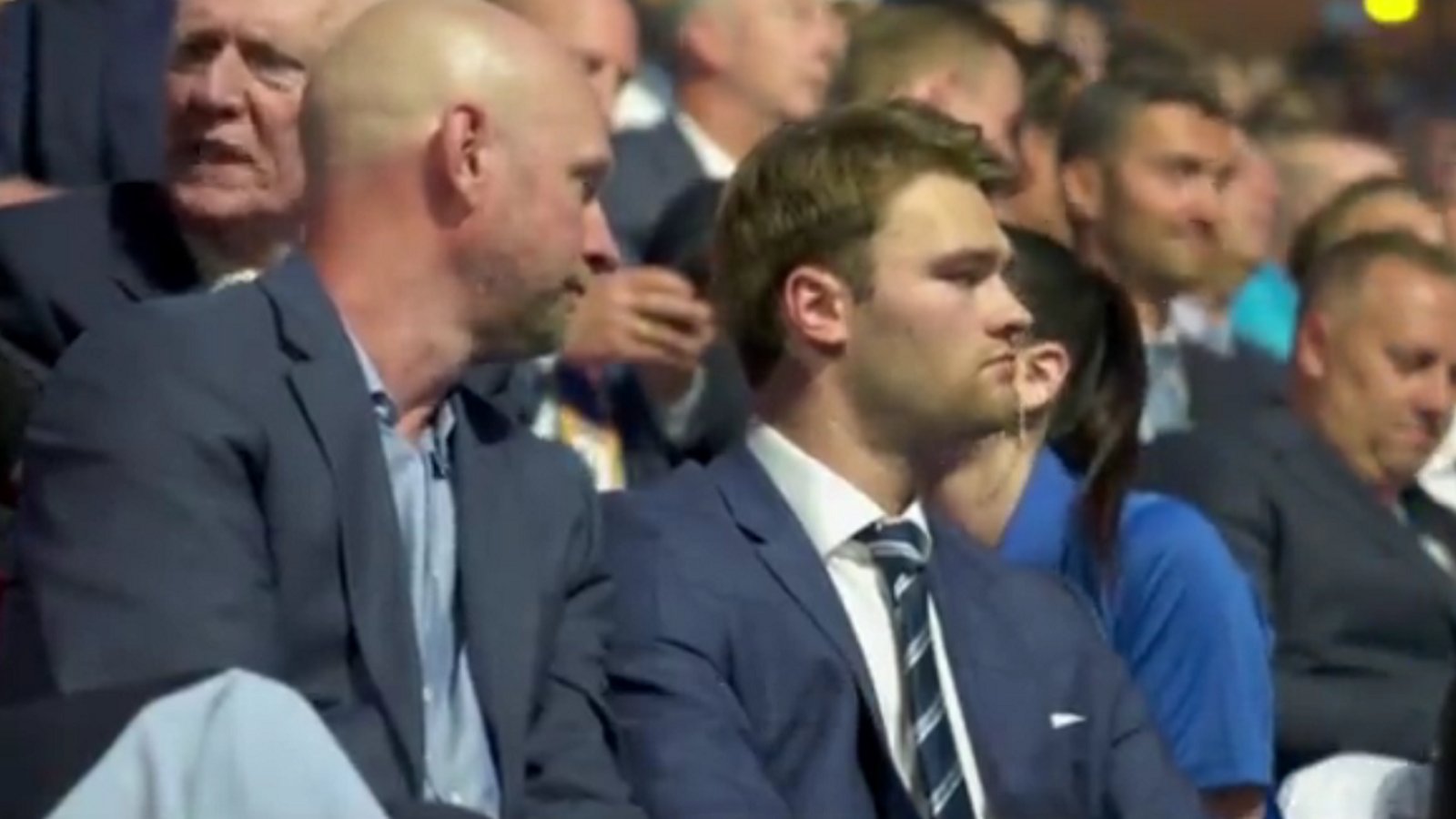 Simon Wright shared powerful words with his son as he fell in the draft.