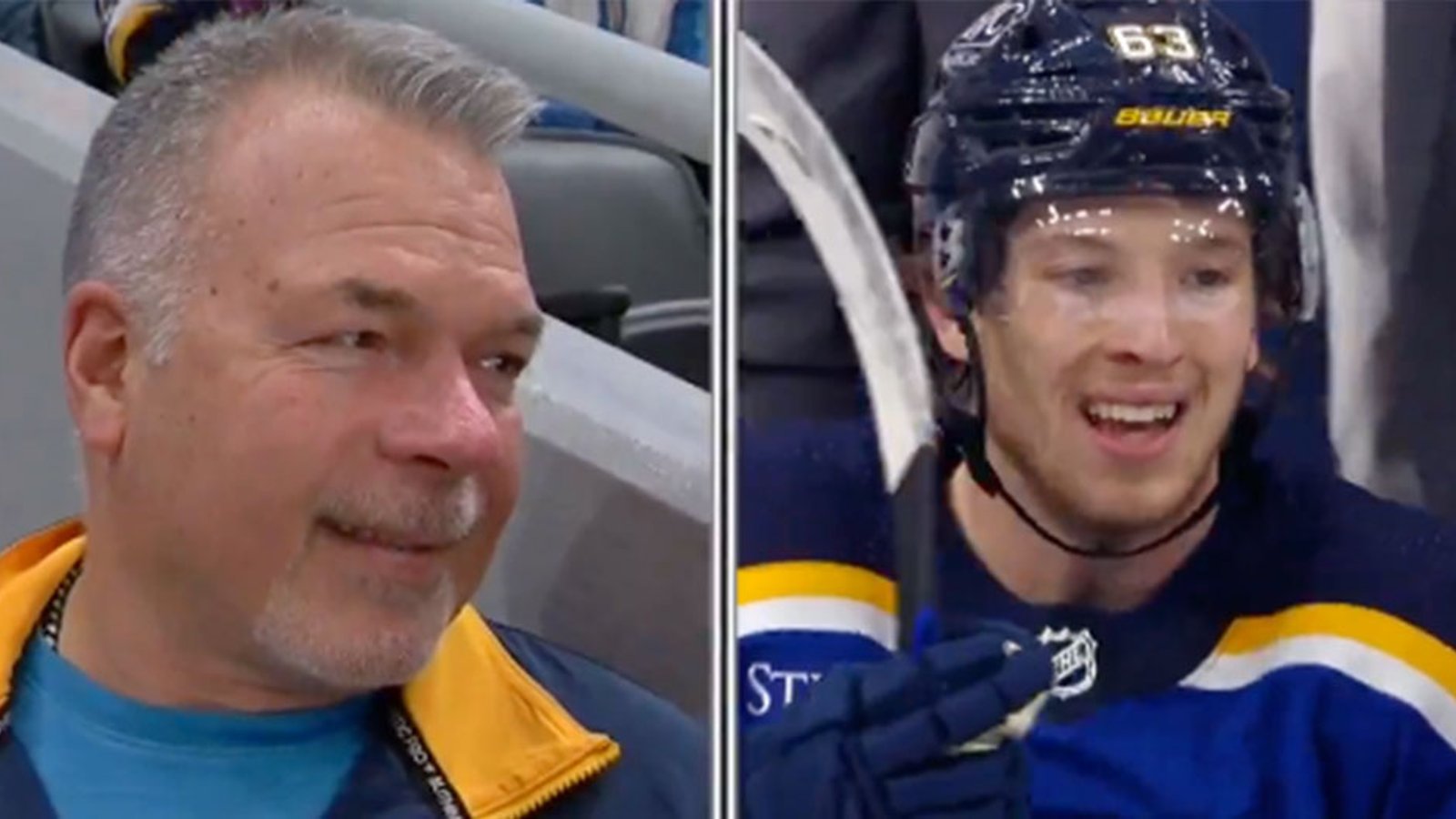 Jake Neighbours scored while his Dad was being interviewed and then his Dad analyzed the replay