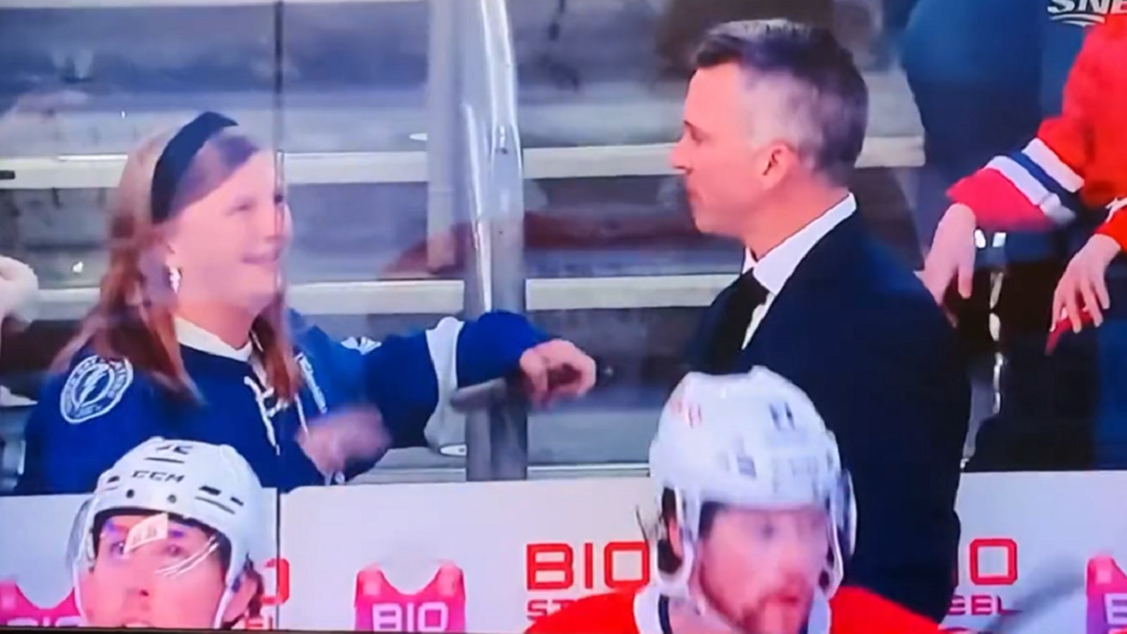 Fans gets rejected by Martin St. Louis on Saturday night.