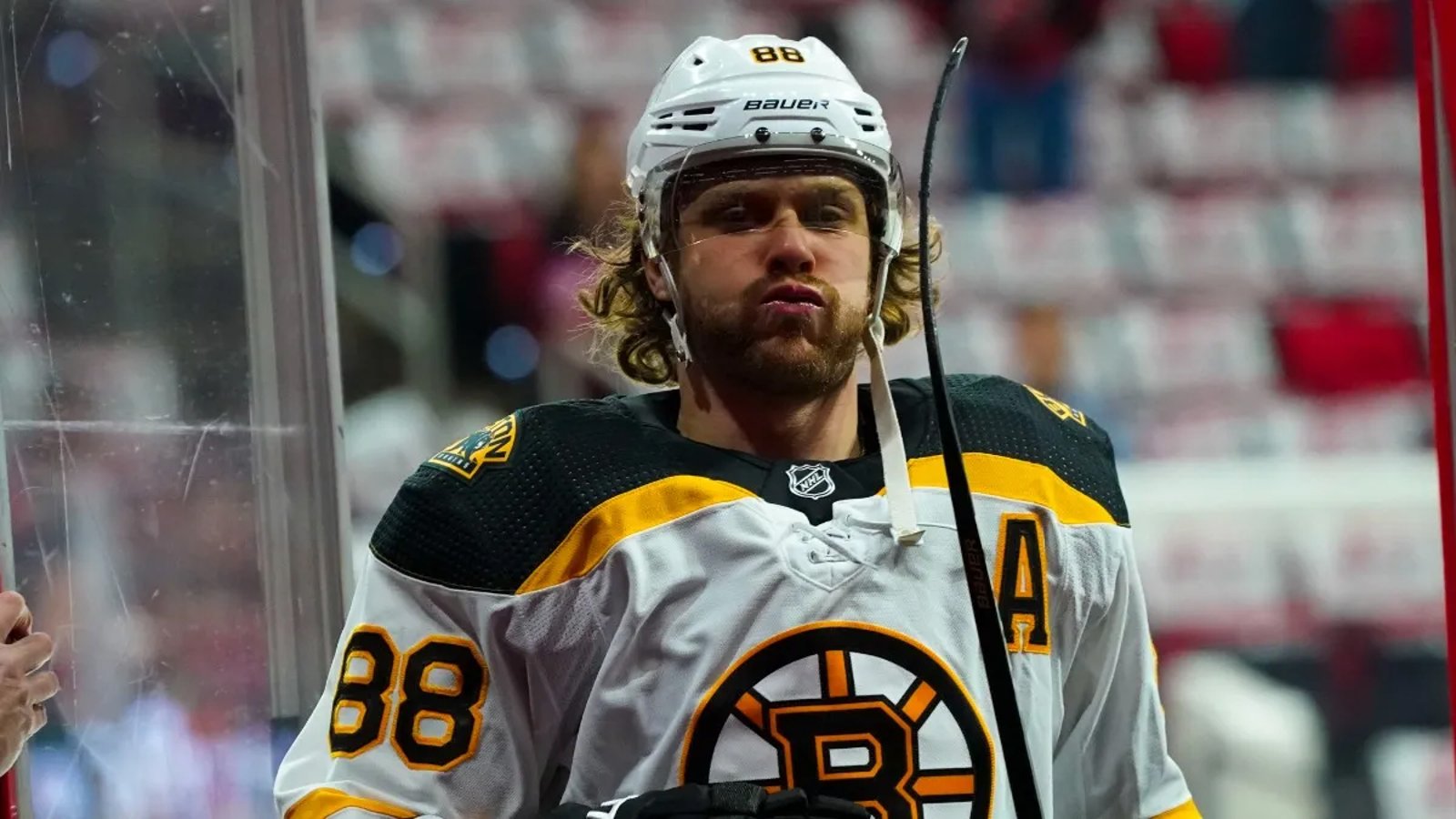 Bruins' David Pastrnak getting kicked when he's already down… - HockeyFeed