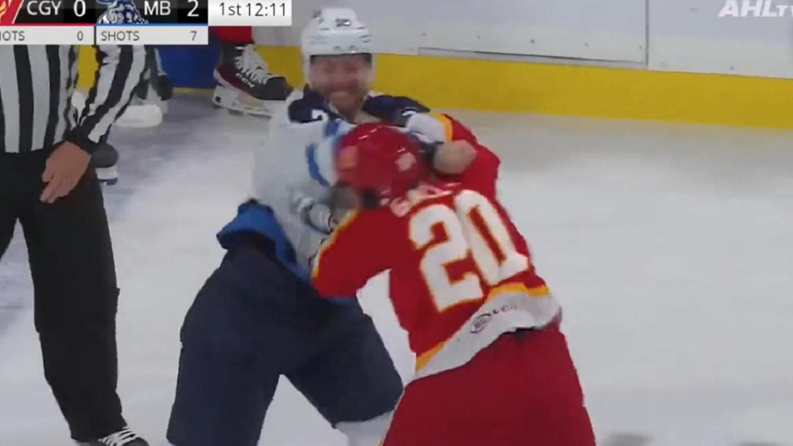 Gallant and Viel deliver the best hockey fight in years.