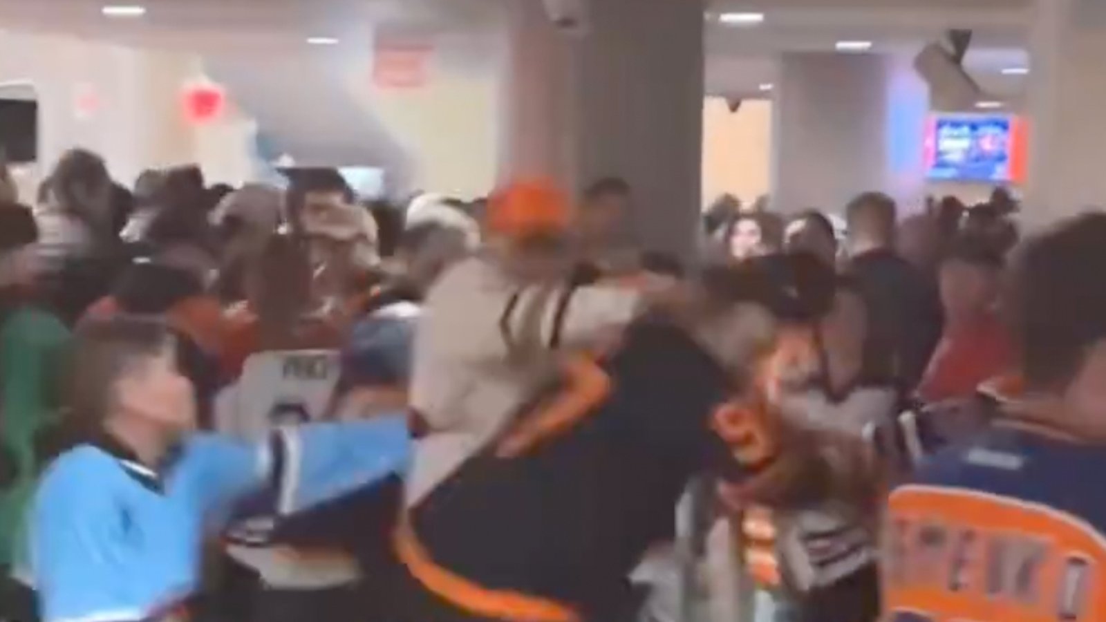 Violent brawl erupts between Oilers and Habs’ fans after last night’s game! 