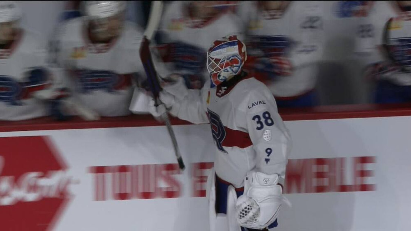 AHL goalie scores short-handed goal during 1st period!