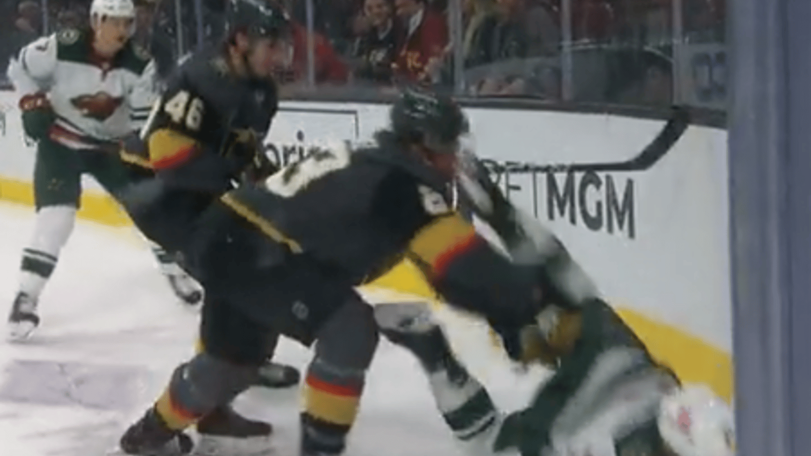 Alec Martinez’s face gets sliced open by skate blade: blood and teeth falling