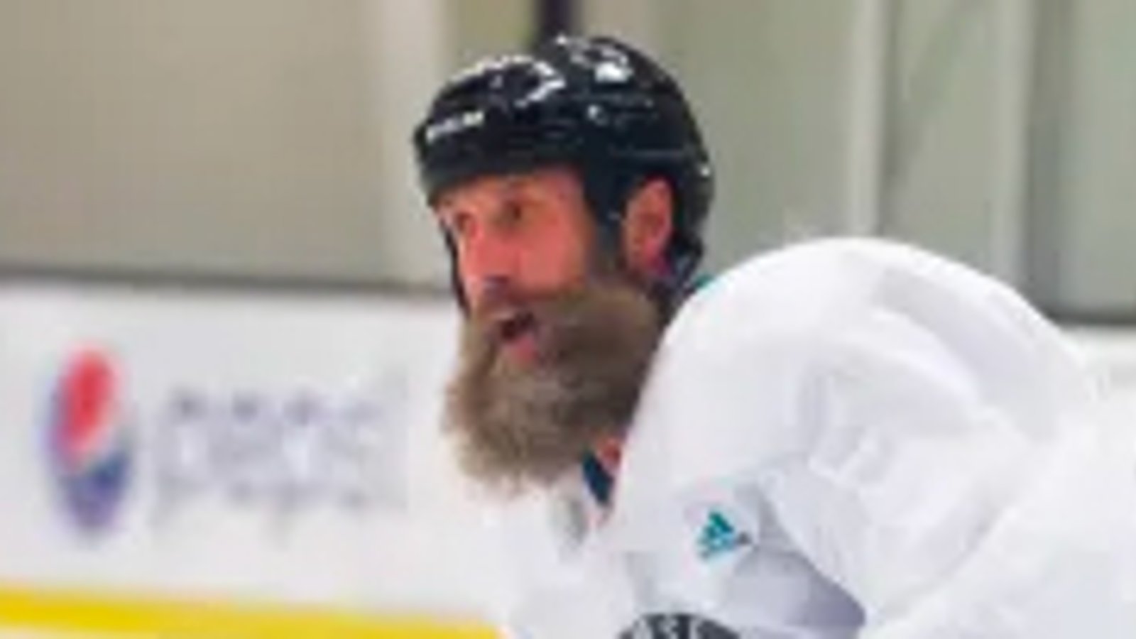 Joe Thornton back on NHL ice!