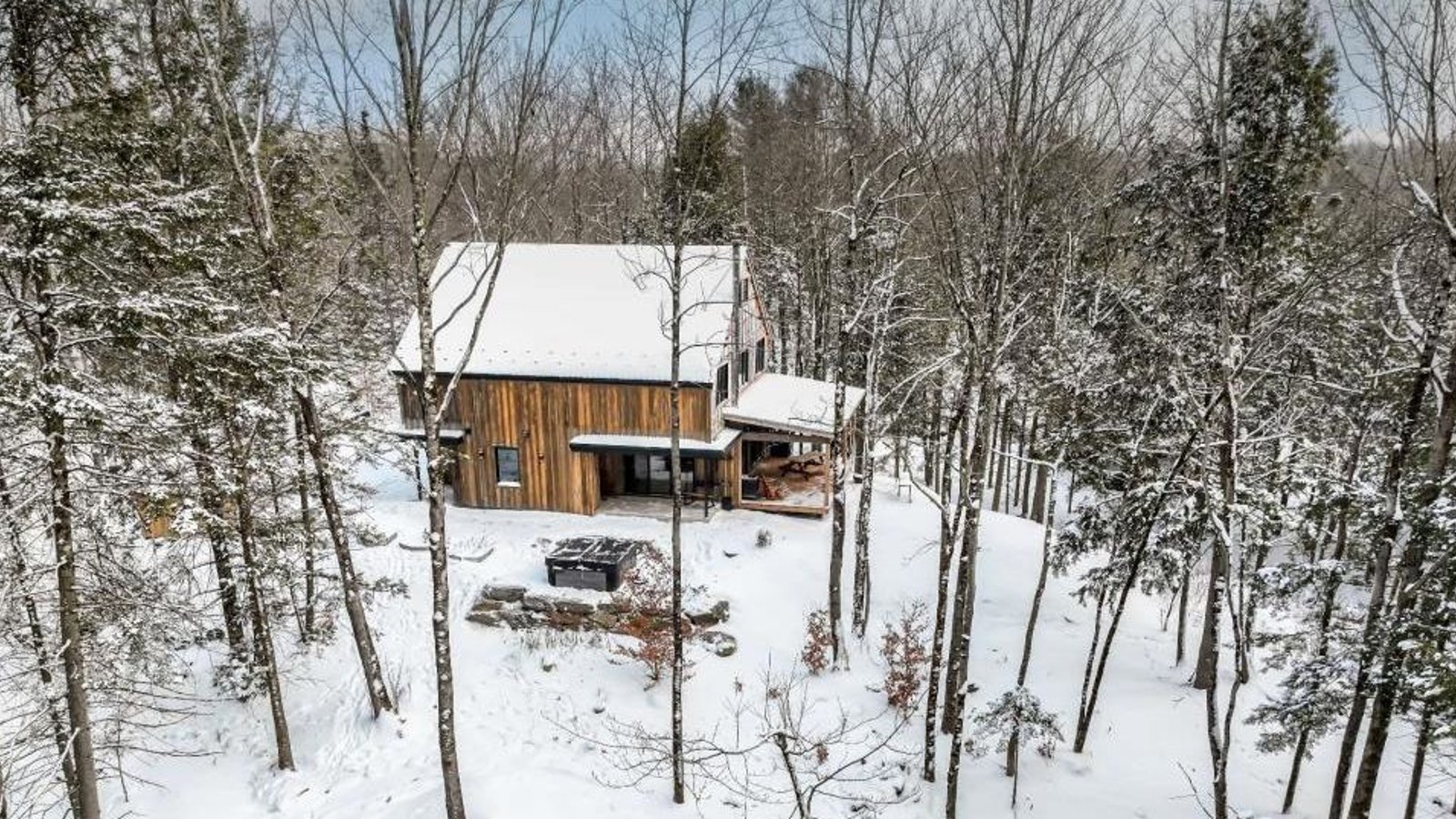 Merveille contemporaine en pleine forêt 