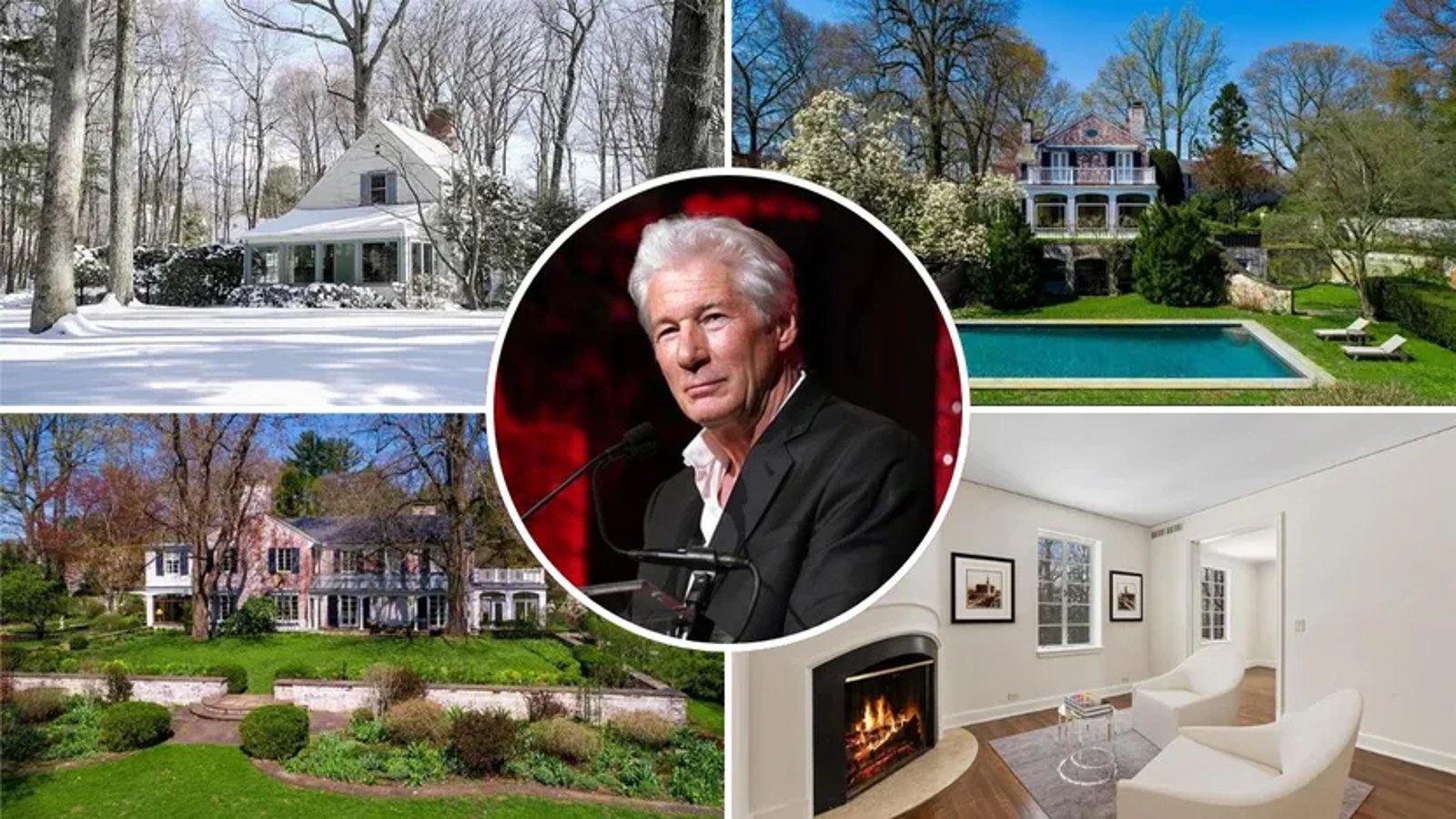 Richard Gere met en vente son impressionnante maison du Connecticut pour aller vivre en Espagne.