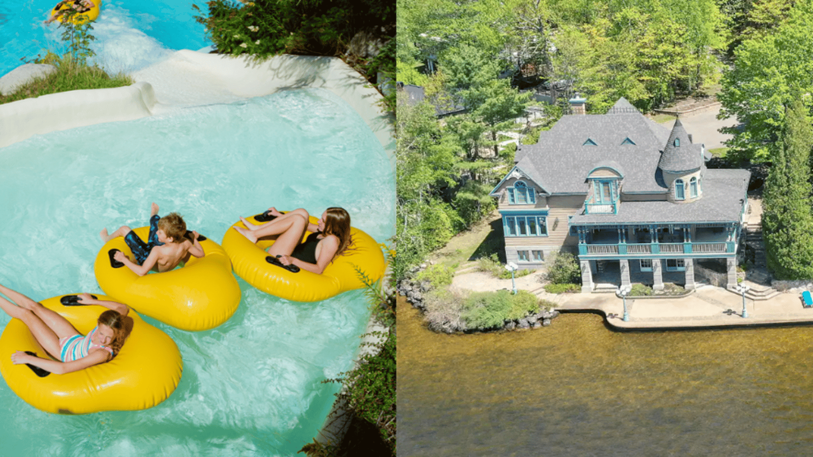 Le magnifique château sur le bord d'un lac du fondateur du Village Vacances Valcartier est à vendre