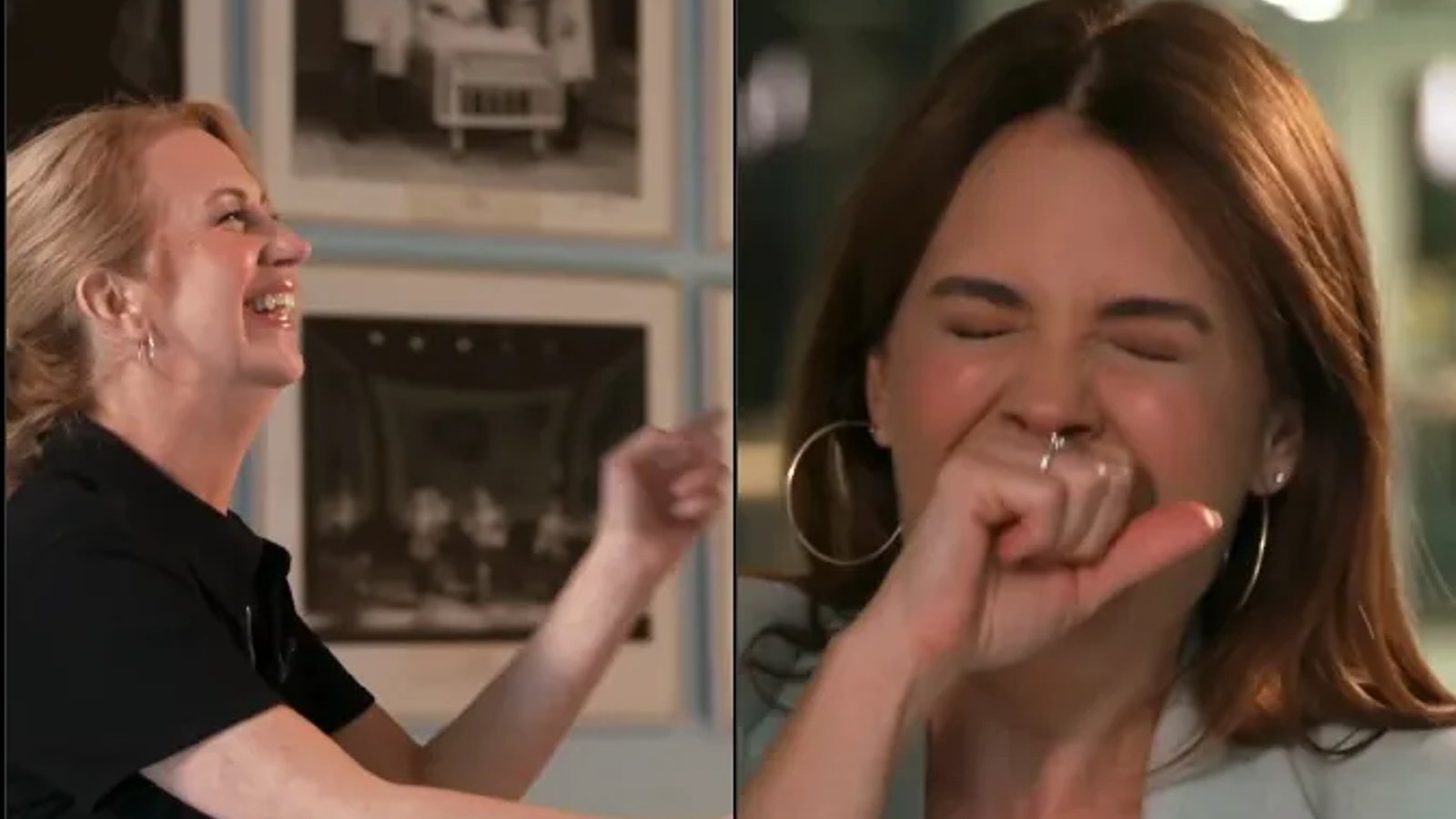 Découvrez cet énorme fou rire entre Mélanie Maynard et Julie Perreault