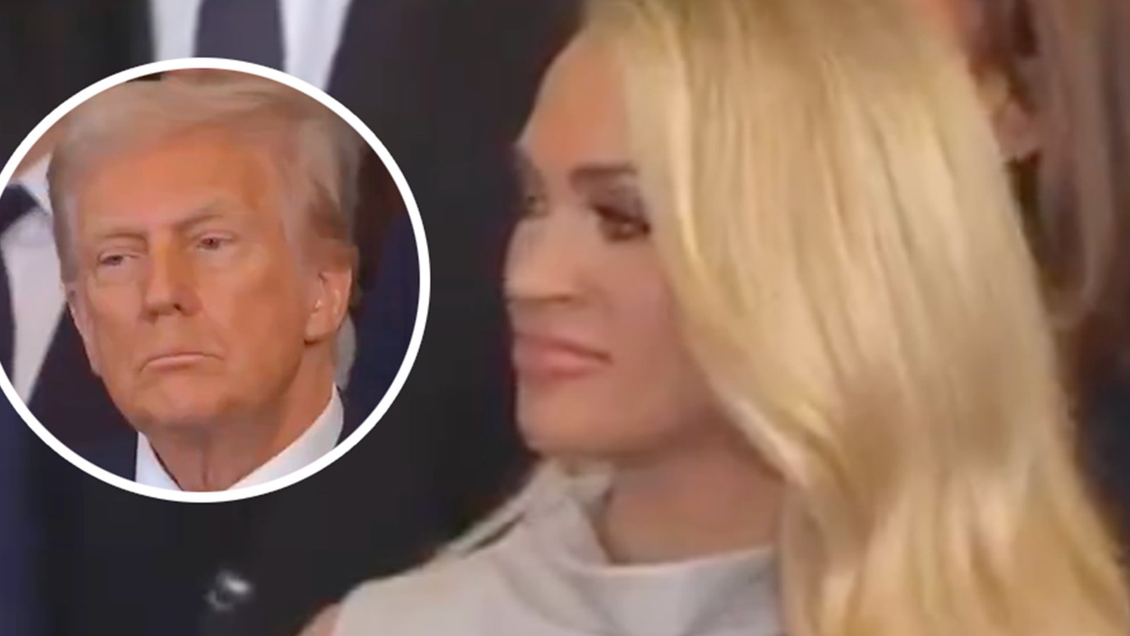 Carrie Underwood a vécu un immense moment de malaise à l'investiture de Donald Trump