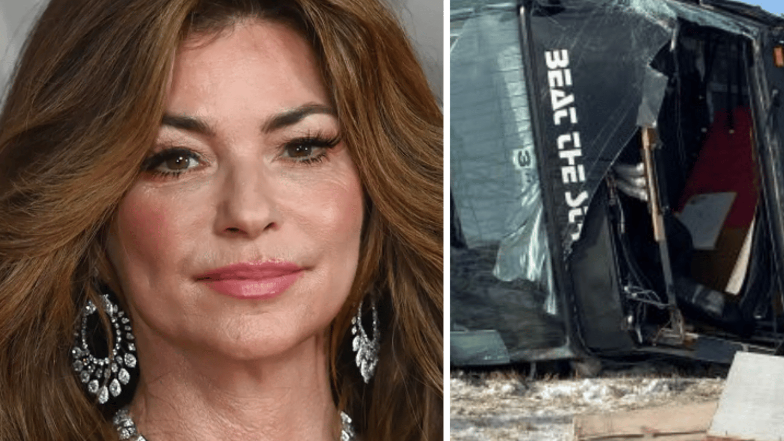 Accident majeur impliquant le bus de tournée de Shania Twain