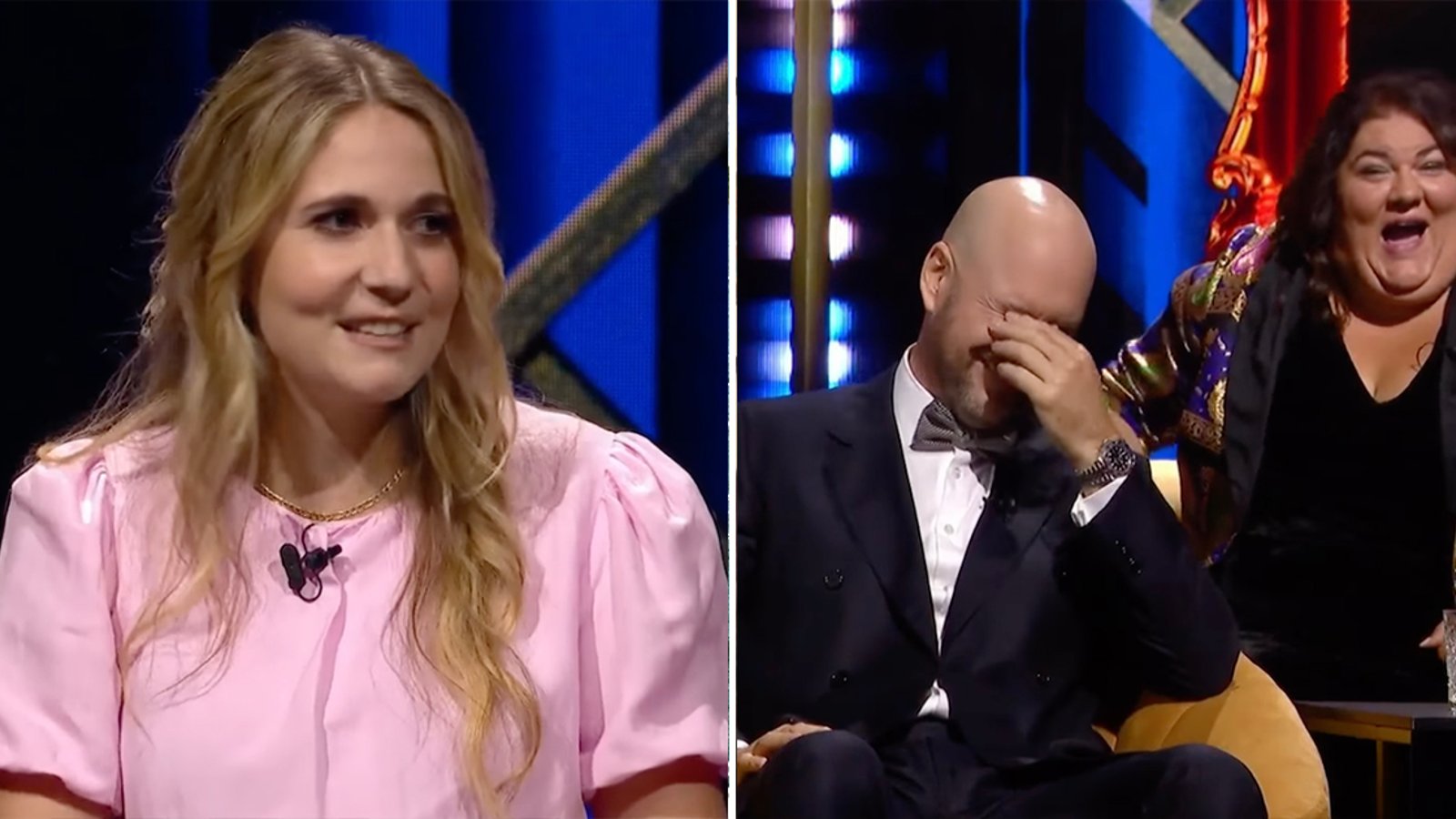 Rosalie Vaillancourt fait la blague de l'année en se payant la tête de Martin Matte et le public n'en revient pas