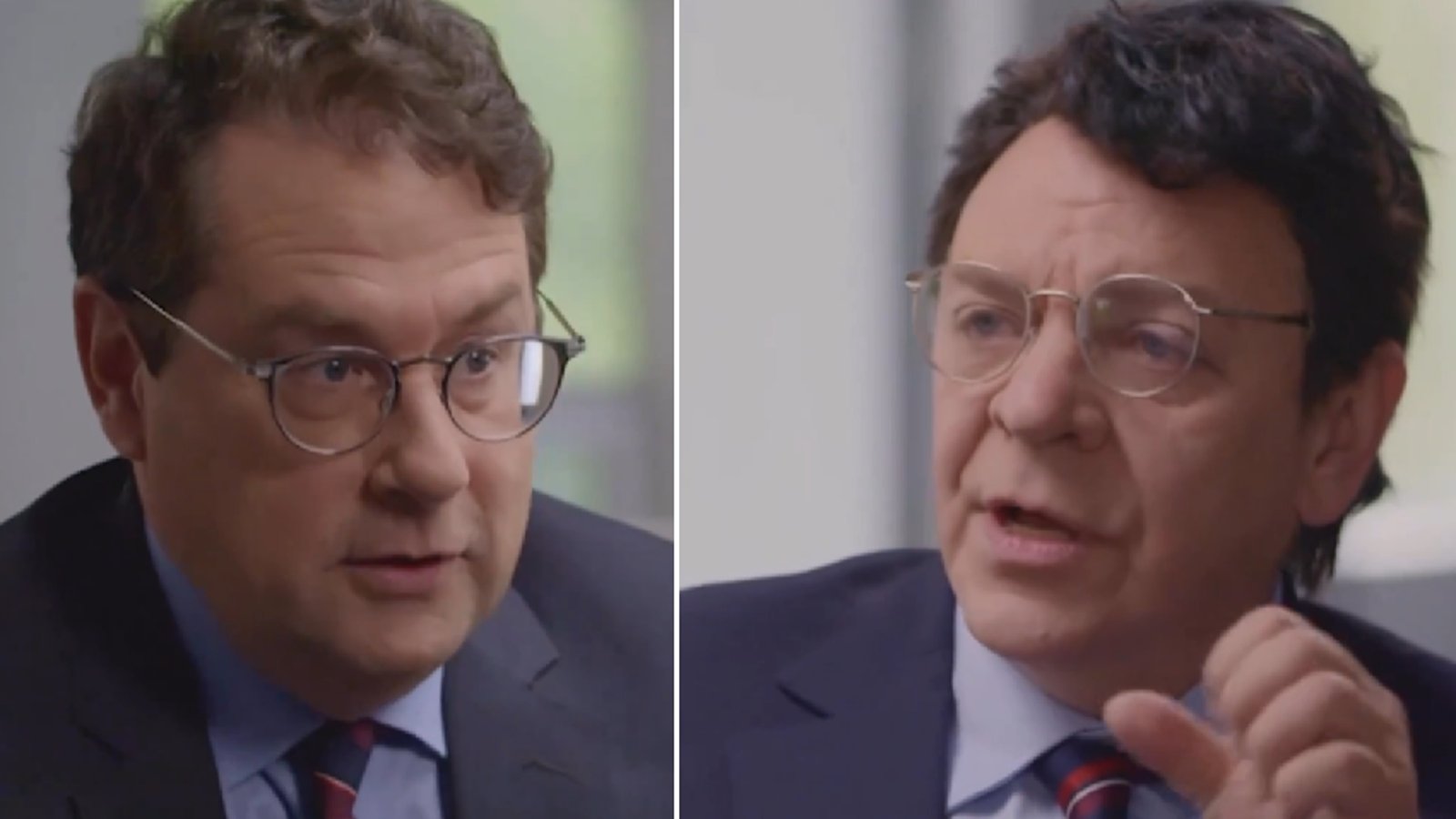 Bernard Drainville discute avec Bernard Drainville dans le moment le plus drôle de la saison à Je viens vers toi
