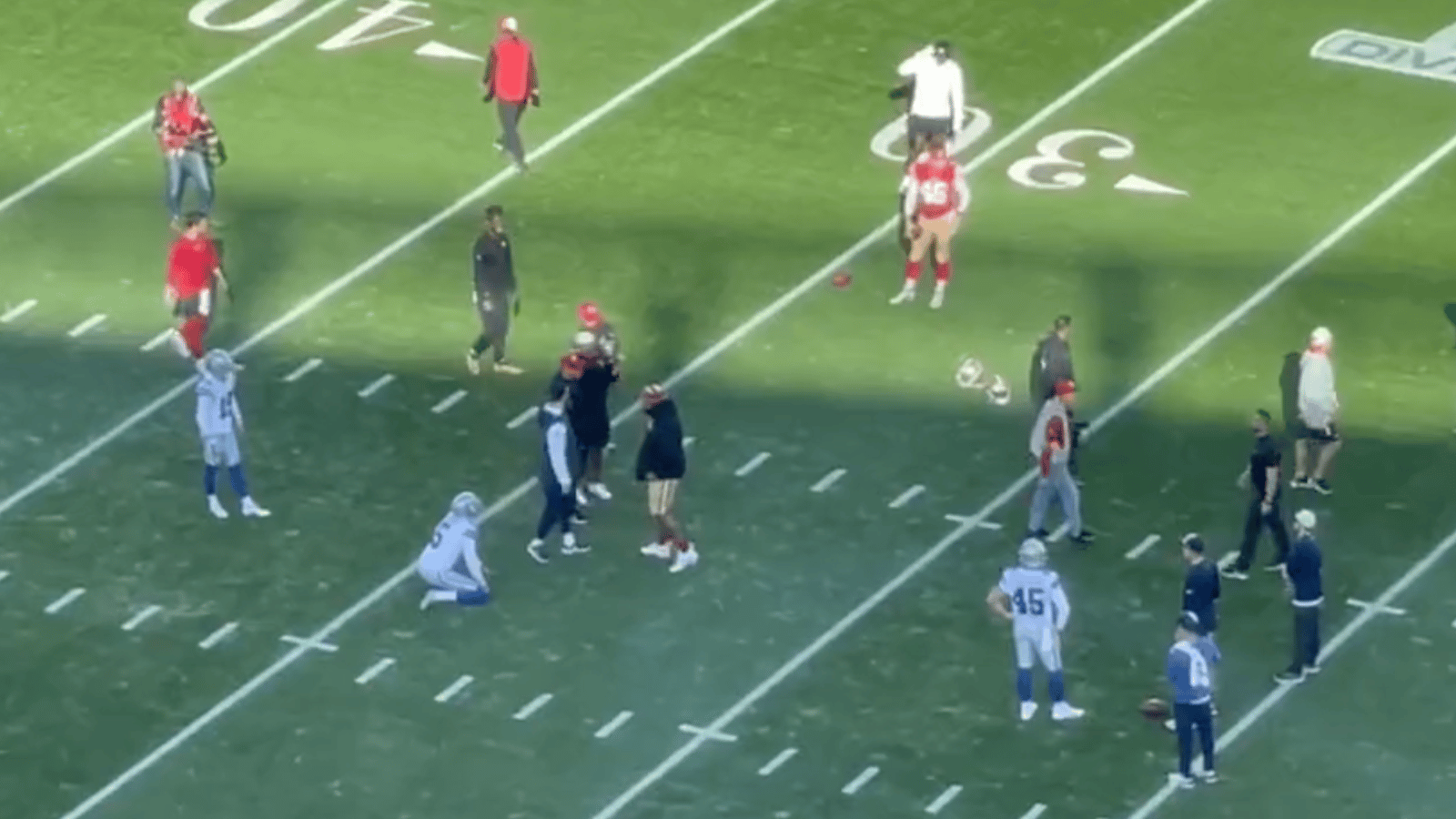 Altercation prior to Cowboys-49ers game