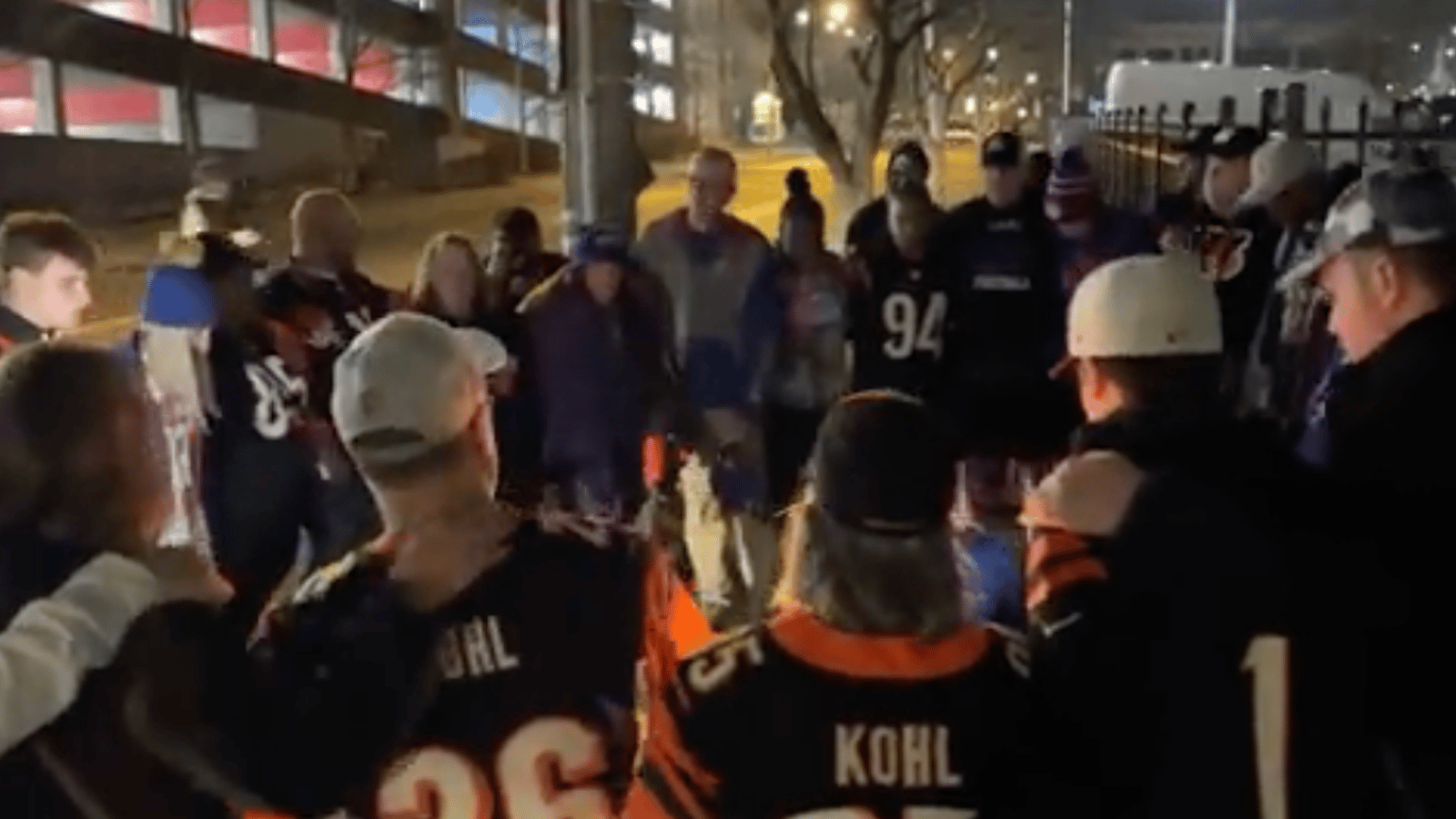Fans go viral for classy gesture outside hospital 