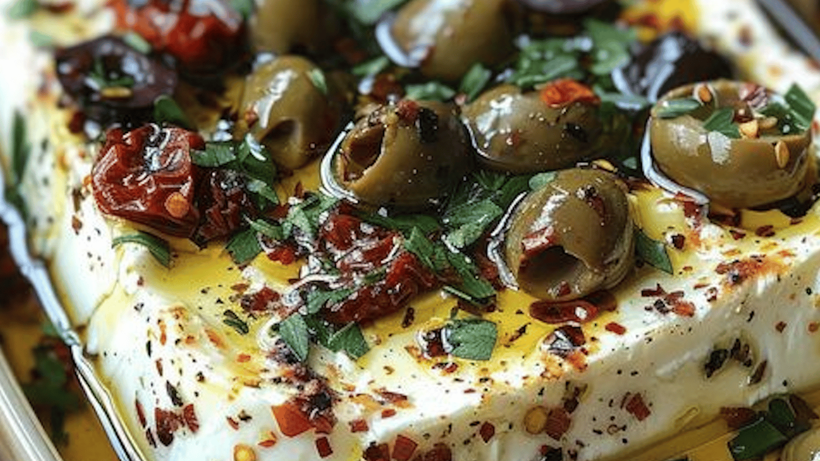 Sublime Feta au four avec olives et tomates séchées