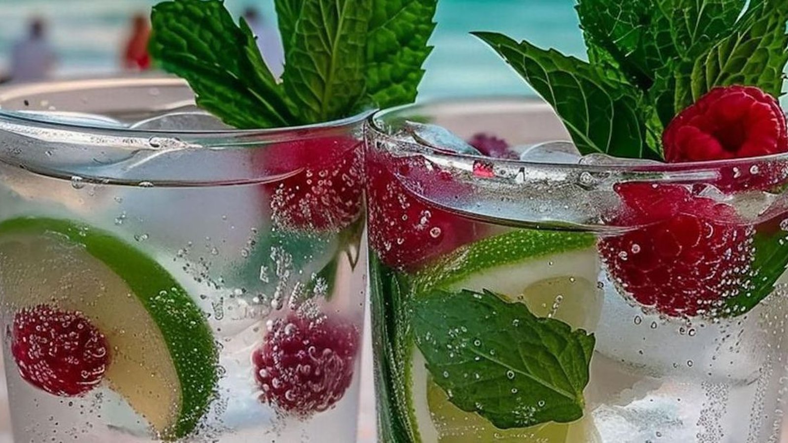 Délicieux Mojito framboise coco