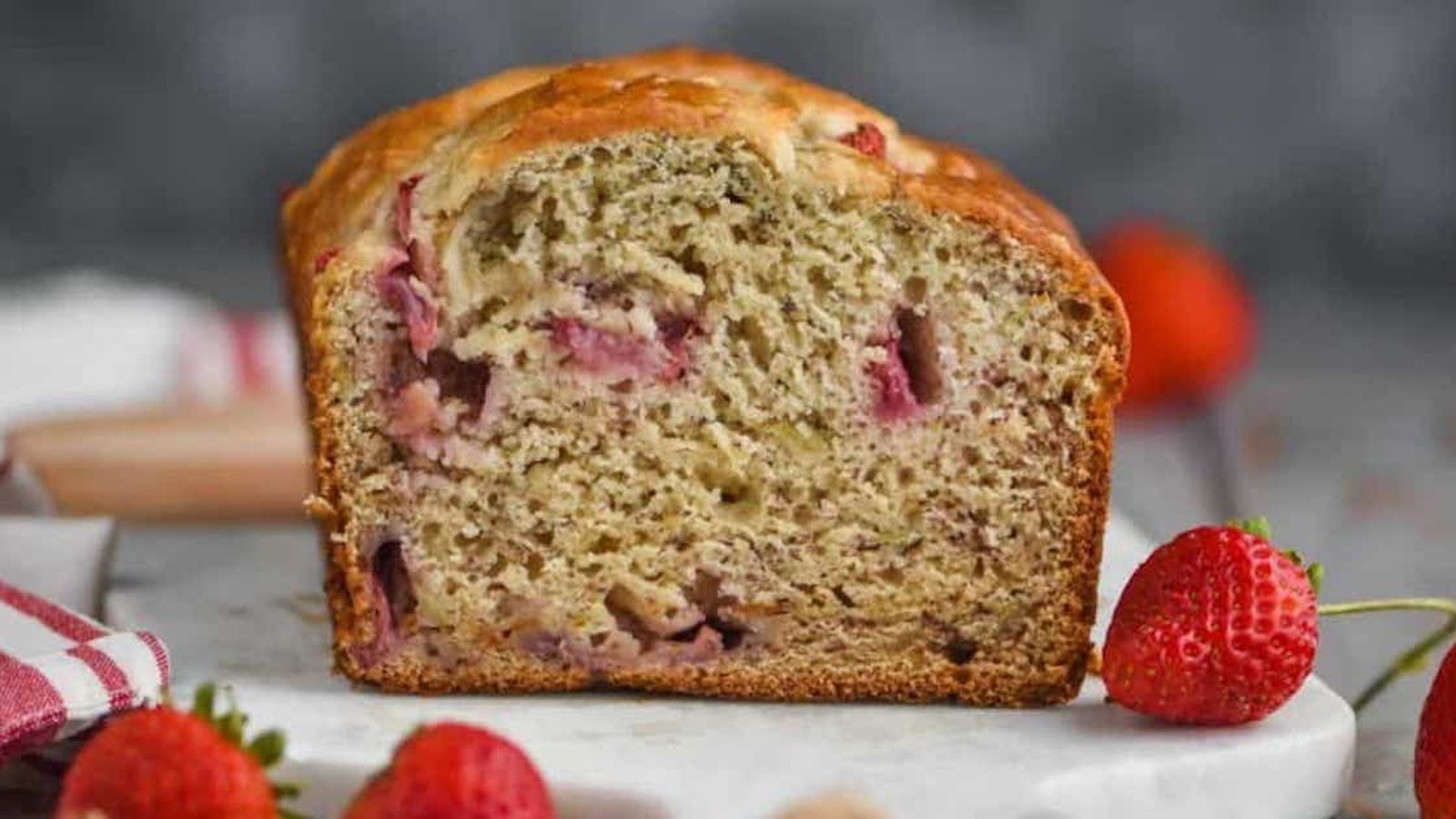 Le meilleur pain aux bananes et aux fraises