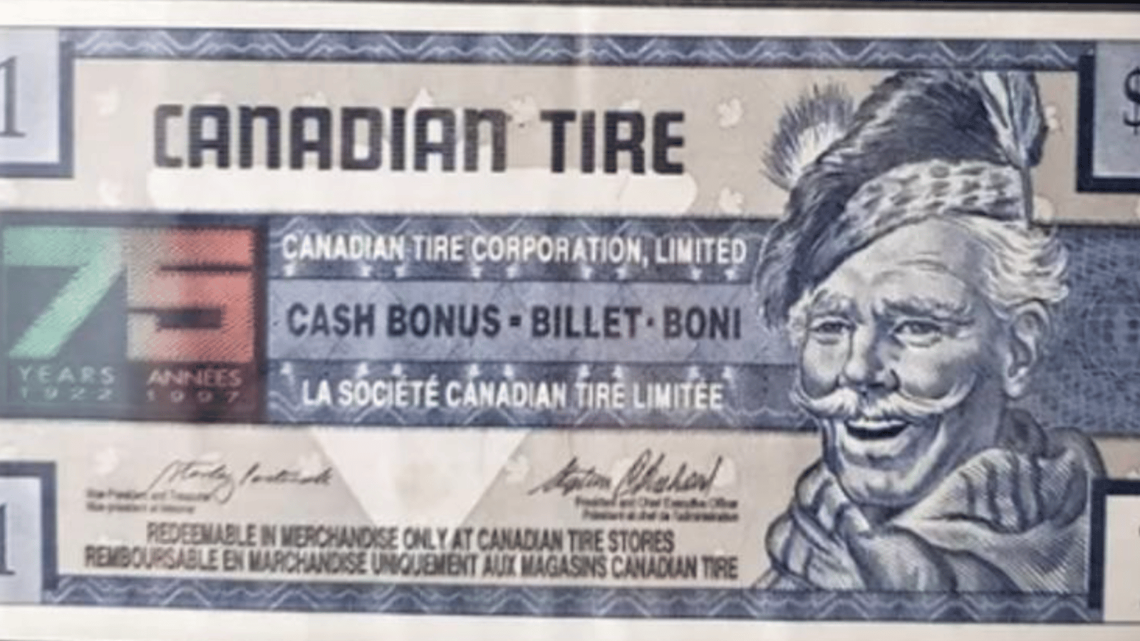 Vos vieux billets de Canadian Tire pourrait maintenant valoir des milliers de dollars.